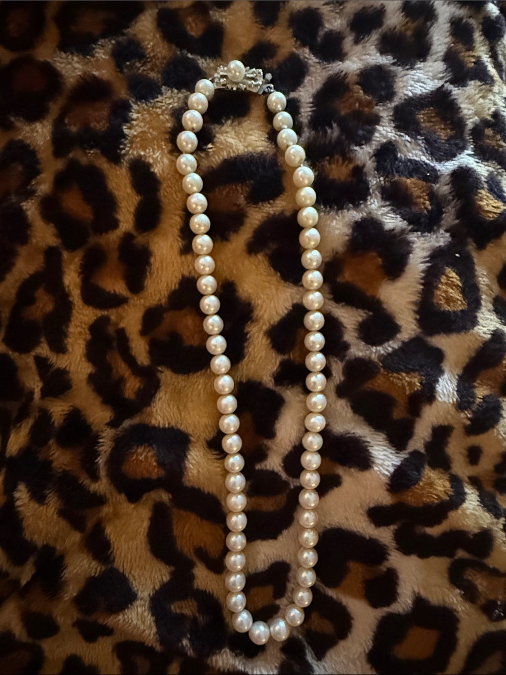 Elegant White Cultured Pearl Strand Necklace